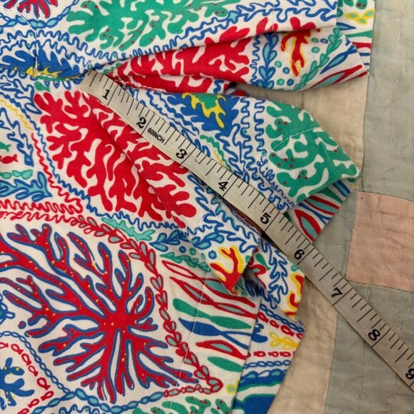 Lilly Pulitzer Womens Multicolor Coral Print Mid Rise The Chipper Shorts Size 0 - Picture 9 of 9